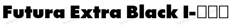 Futura Extra Black I字体转换